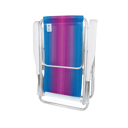 Sillas Playeras 8 Posiciones Aluminio Rayada Mor