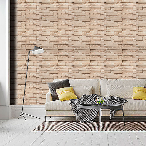 Placas 3D 70x77 De Pared Autoadhesivas Piedra