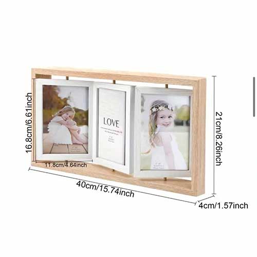 Portarretrato Triple Giratorio 6 Fotos 10x15