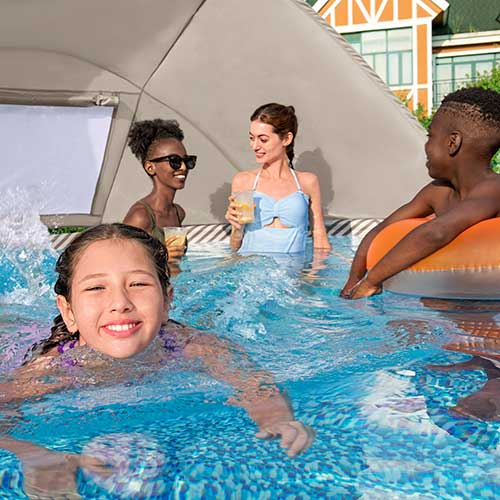 Piscina Estructural 11.133Lt Bestway Con Toldo