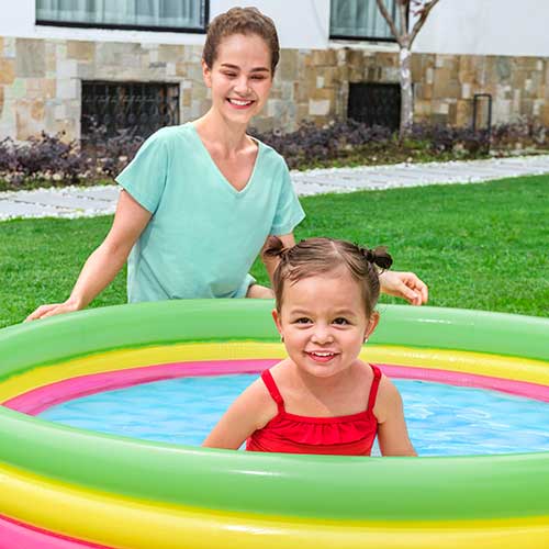 Piscina Infantil 3 Anillos Multicolor +3 Bestway