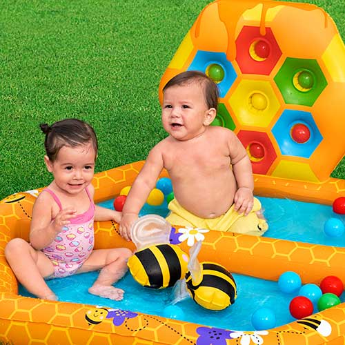 Piscina Infantil Abejas Con Pelotas +1 Bestway