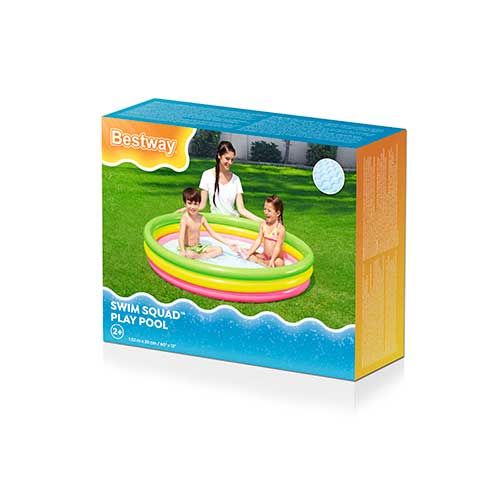 Piscina Infantil 3 Anillos Multicolor +3 Bestway