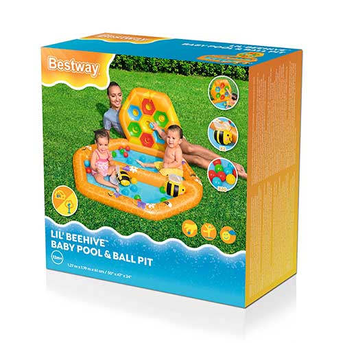 Piscina Infantil Abejas Con Pelotas +1 Bestway