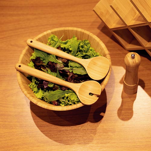 Set Ensaladera De Bambú 3 Piezas Mor