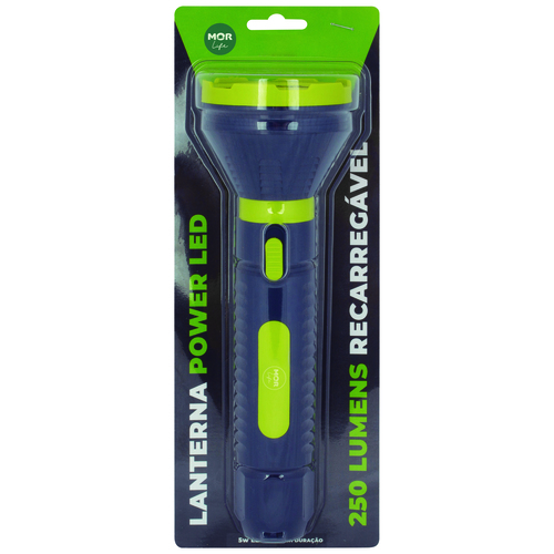 Linterna LED Recargable 4V 8x27cm Mor 9183